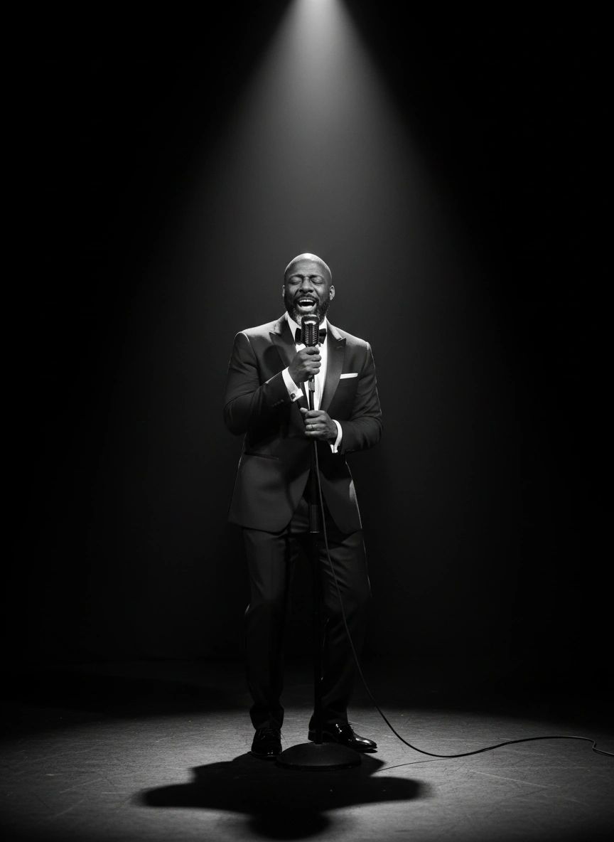 M.I.C. — black tuxedo no shades performance