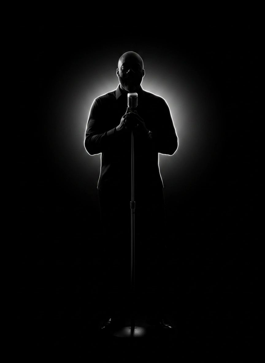 M.I.C. — silhouette spotlight behind