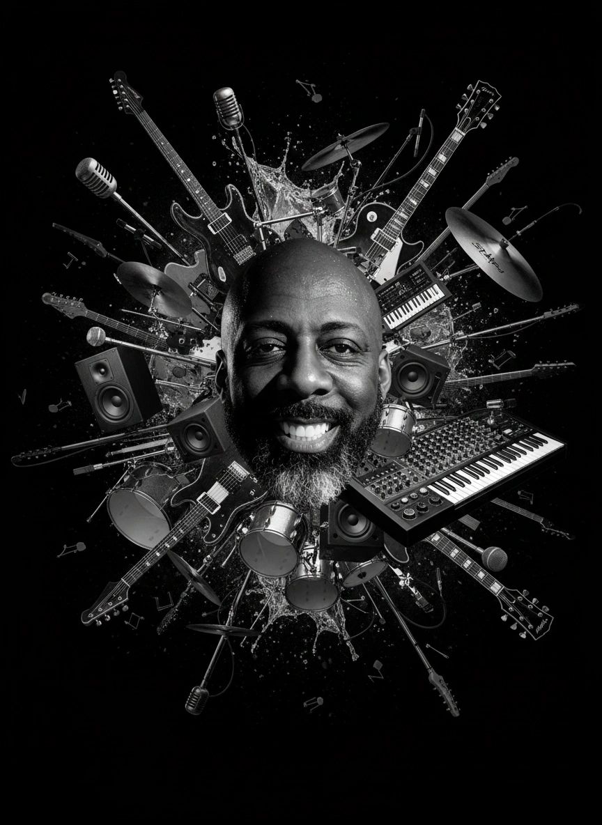 M.I.C. — music instruments composite portrait